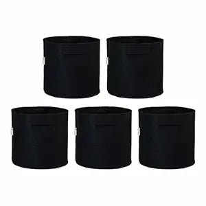 Felt Plant Grow Bag - Black (8X8 Inches)