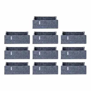 Square Felt Plant Grow Bag (12X12X4 Grey)