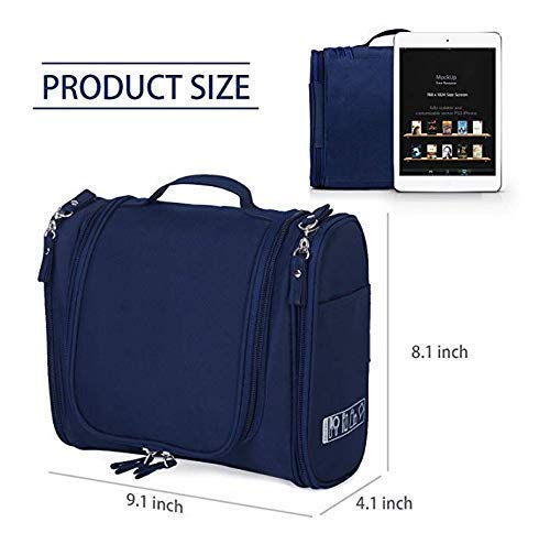 Toiletry Bag with Hanging Hook (Blue)