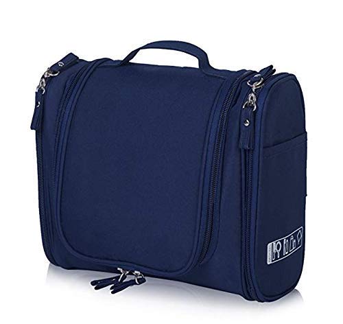 Toiletry Bag with Hanging Hook (Blue)