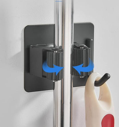 Self-Adhesive Mop & Broom Holder- 1Pc