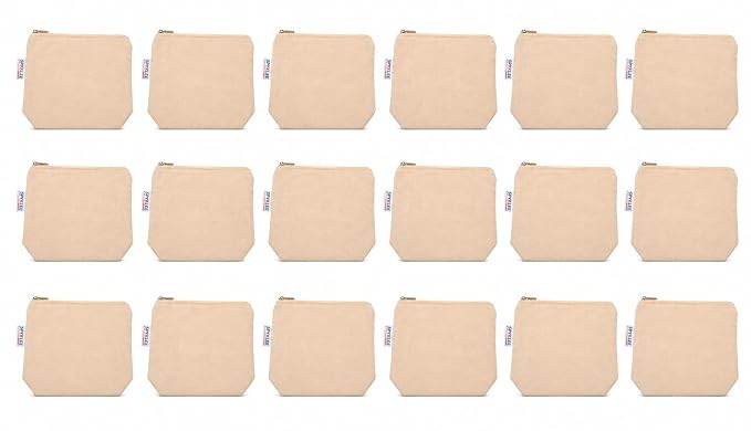Reusable Eco-Friendly Multipurpose Cosmetic Organizer Bag for Skincare, Travel Accessories, Stationery & Daily Essentials - 9X6X2.5 Inch (6Pcs)