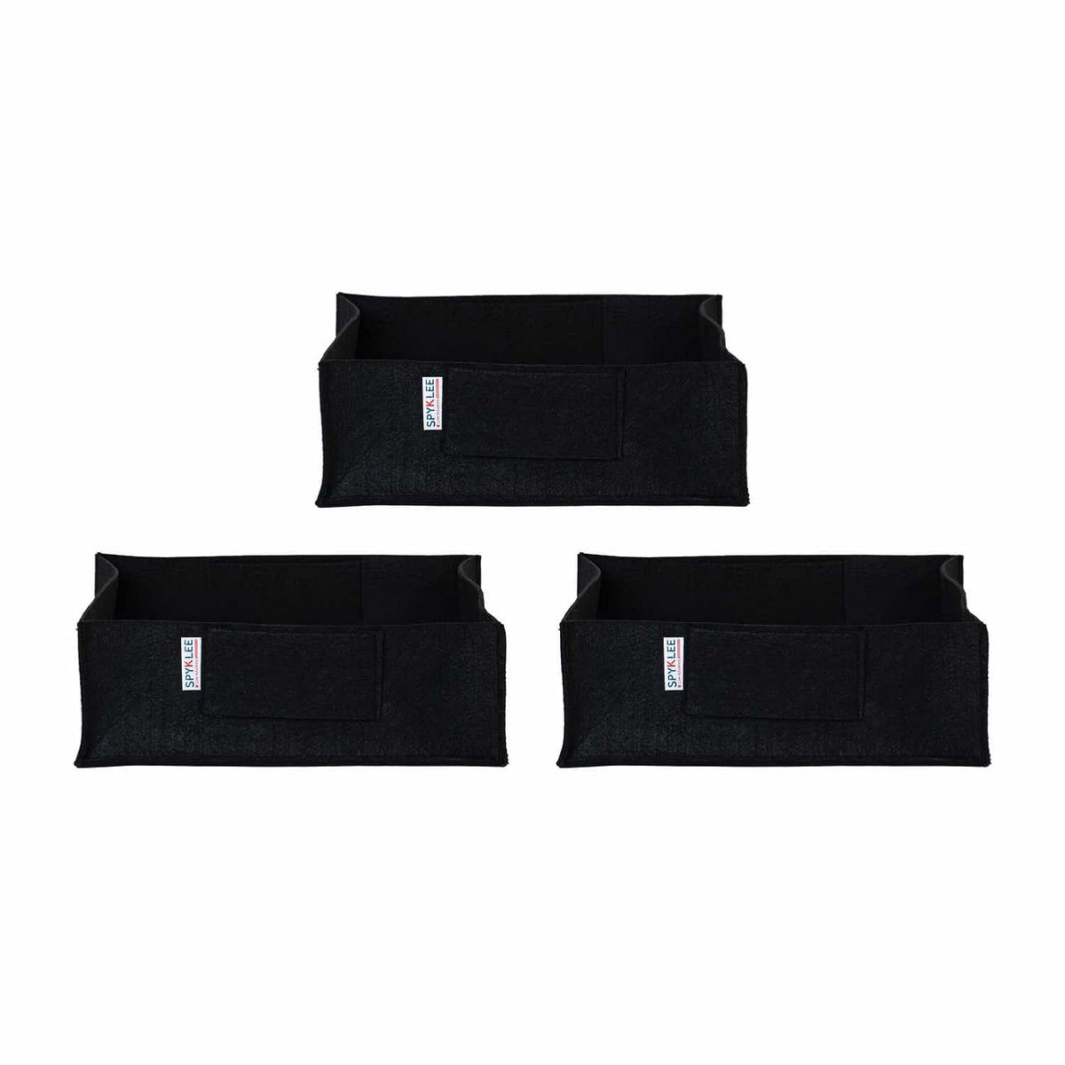Square Felt Plant Grow Bag (12X12X4 Black)