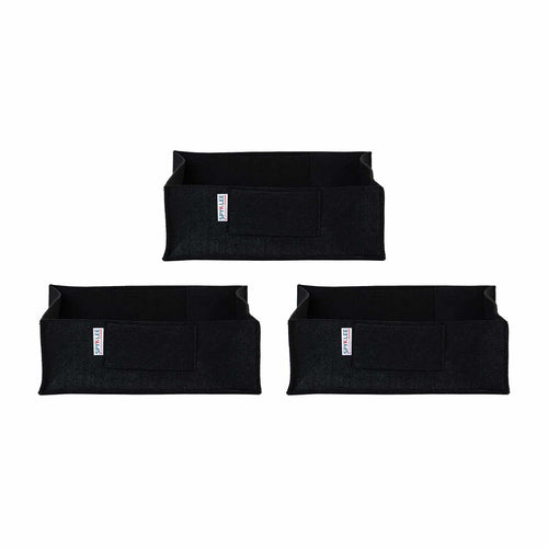 Square Felt Plant Grow Bag (12X12X4 Black)