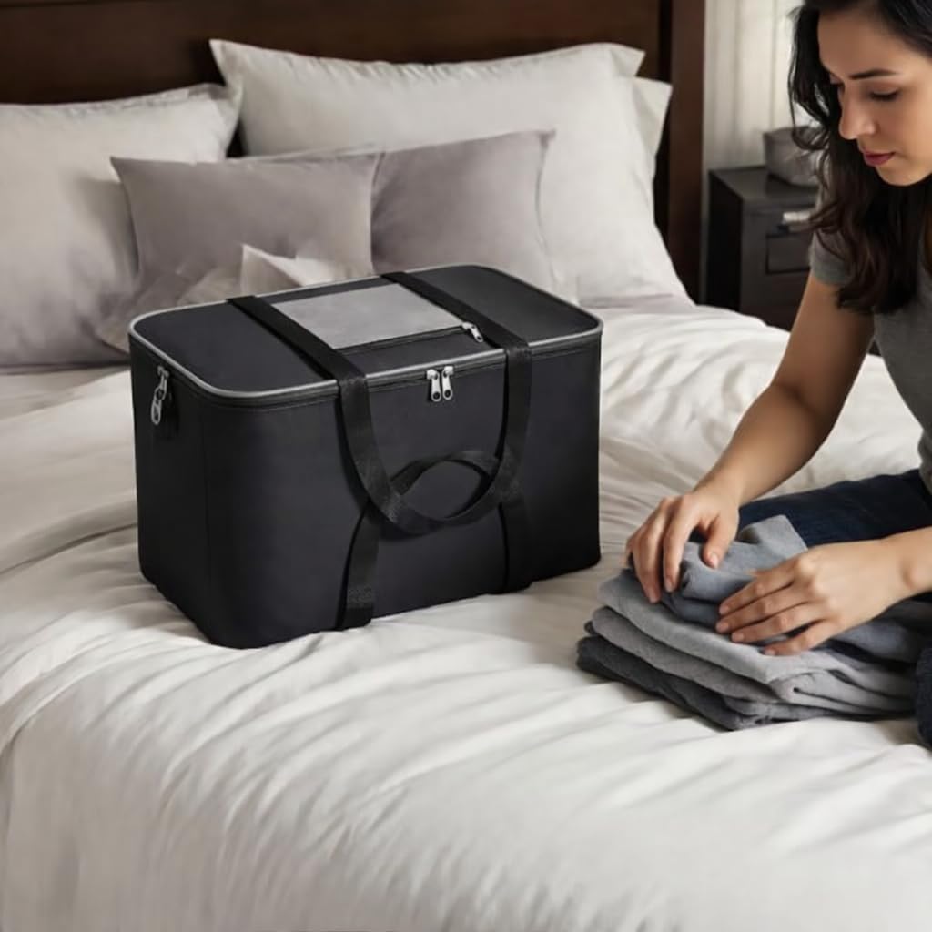 Non Woven Storage Bag (Black and Grey)-6pc