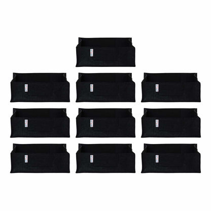 Square Felt Plant Grow Bag (12X12X4 Black)