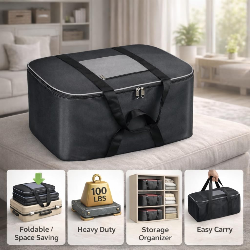 Non Woven Storage Bag (Black and Grey)-6pc