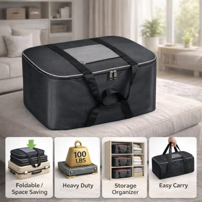 Non Woven Storage Bag (Black and Grey)-6pc