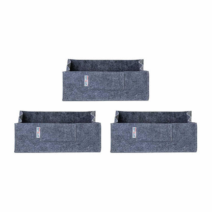Square Felt Plant Grow Bag (12X12X4 Grey)