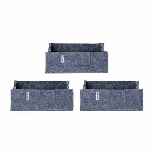 Square Felt Plant Grow Bag (12X12X4 Grey)