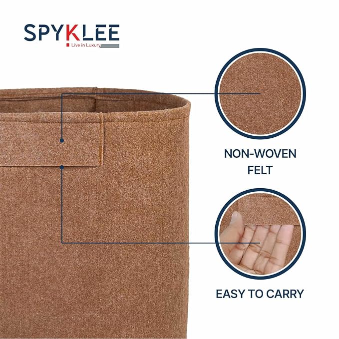 Felt Plant Grow Bag-Beige (6X6 Inches)