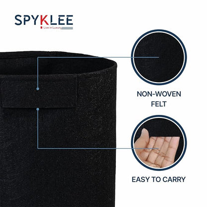 Felt Plant Grow Bag - Black (8X8 Inches)