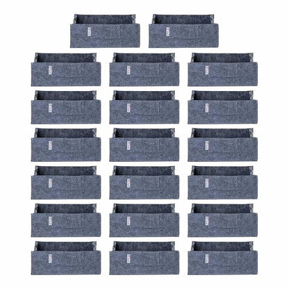 Square Felt Plant Grow Bag (12X12X4 Grey)