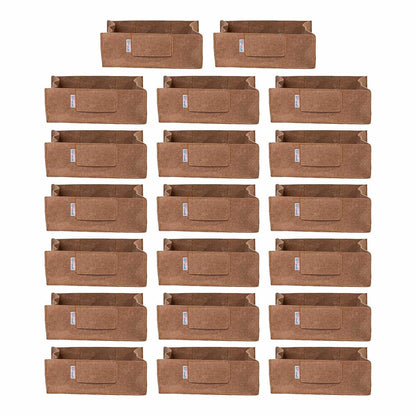 Square Felt Plant Grow Bag (12X12X4 Beige)