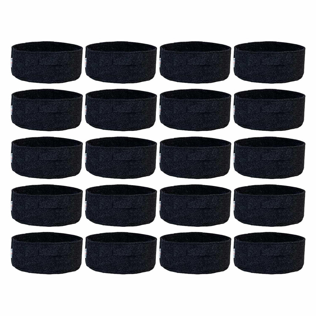 Round Felt Plant Grow Bag (12X5 Black)