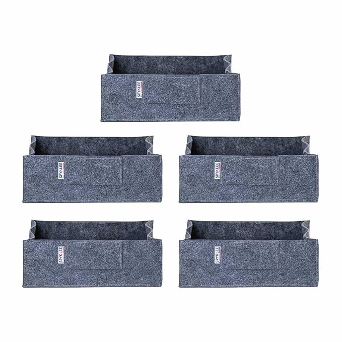 Square Felt Plant Grow Bag (12X12X4 Grey)