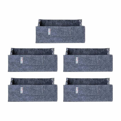 Square Felt Plant Grow Bag (12X12X4 Grey)