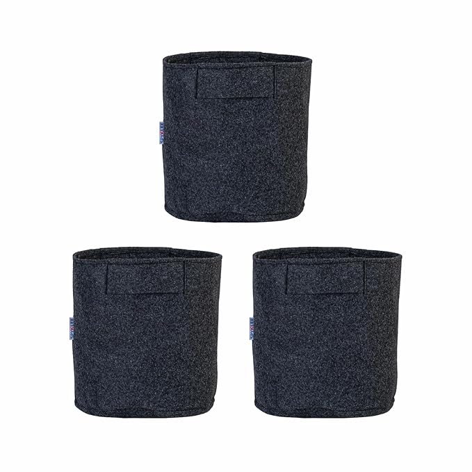 Felt Plant Grow Bag - Dark Grey(12X12 Inches)