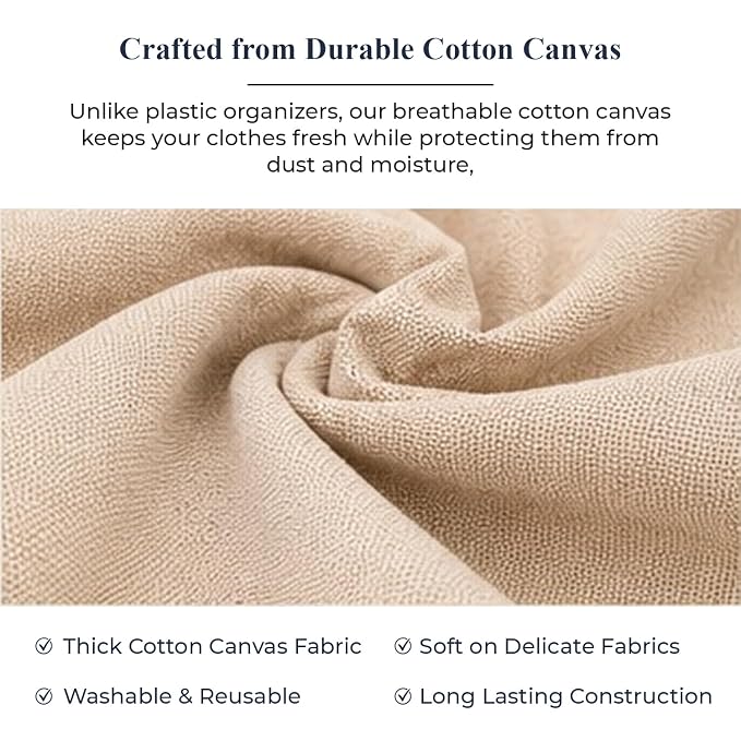 Cotton Canvas Clothes/chaniyacholi Storage Bags (17x14x7) Inches
