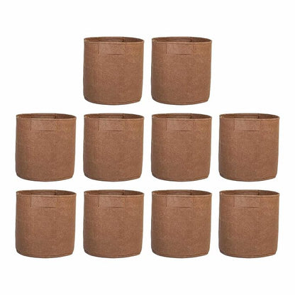 Felt Plant Grow Bag-Beige(8X8 Inches)