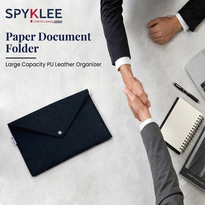 A4 Paper Document Folder 2 Pcs, Black