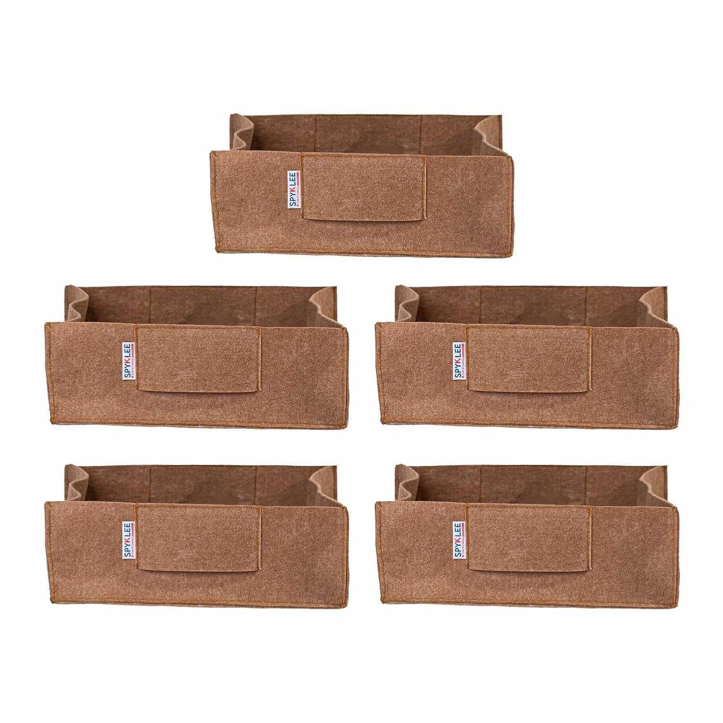 Square Felt Plant Grow Bag (12X12X4 Beige)