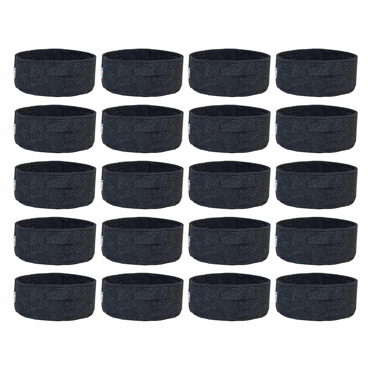 Round Felt Plant Grow Bag (12X5 Dark Grey)