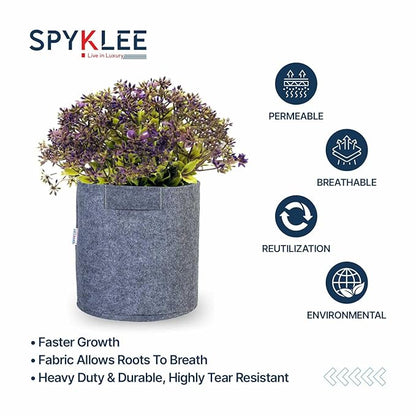 Plant Grow Bag -Grey(8X8 Inches)