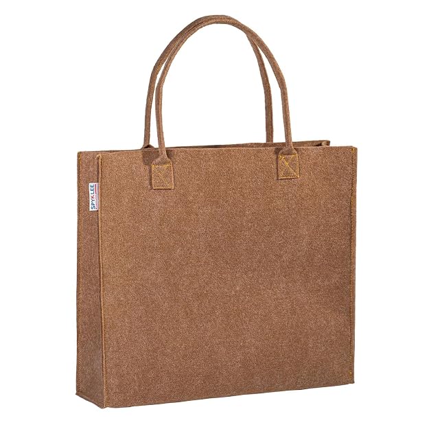 Recycled Non-Woven Felt Tote Bag - Brown