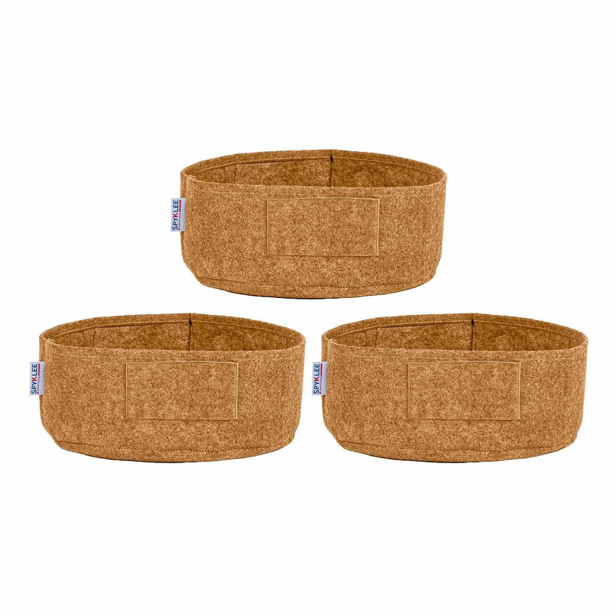 Round Felt Plant Grow Bag (12X5 Beige)