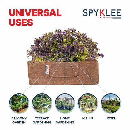 Square Felt Plant Grow Bag (12X12X4 Beige)