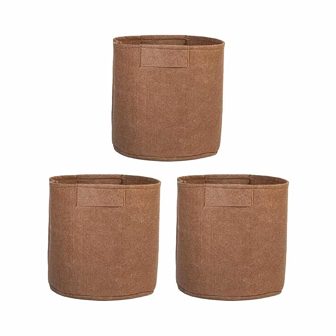 Felt Plant Grow Bag -Beige(12X12 Inches)