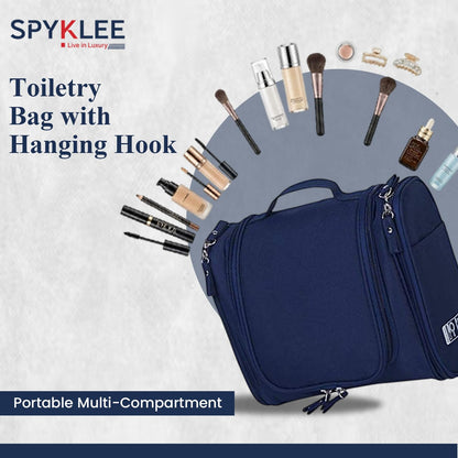 Toiletry Bag with Hanging Hook (Blue)