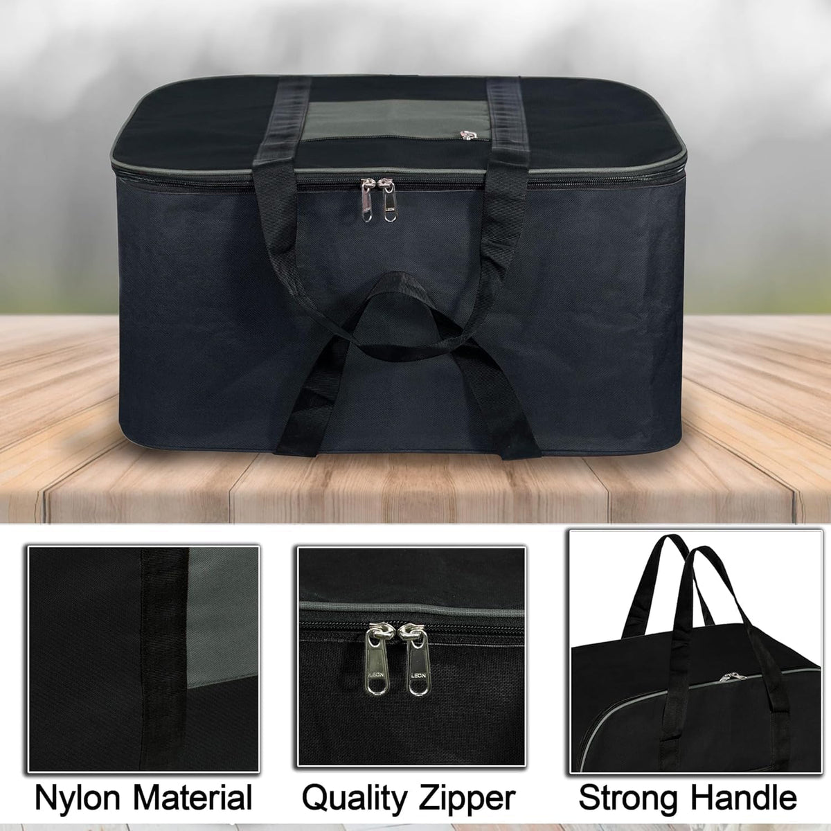 Non Woven Storage Bag (Black and Grey)