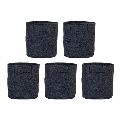 Felt Plant Grow Bag - Dark Grey(8X8 Inches)