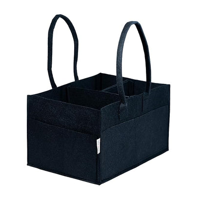 Baby Diaper Caddy Organizer - Black