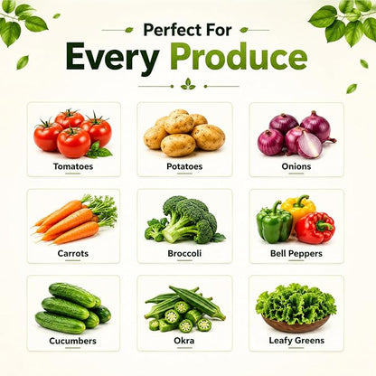 Eco-Friendly Washable Grocery & Produce Bags for Fruits, Vegetables & Kitchen Storage (Large,Medium & Small Size Bags)
