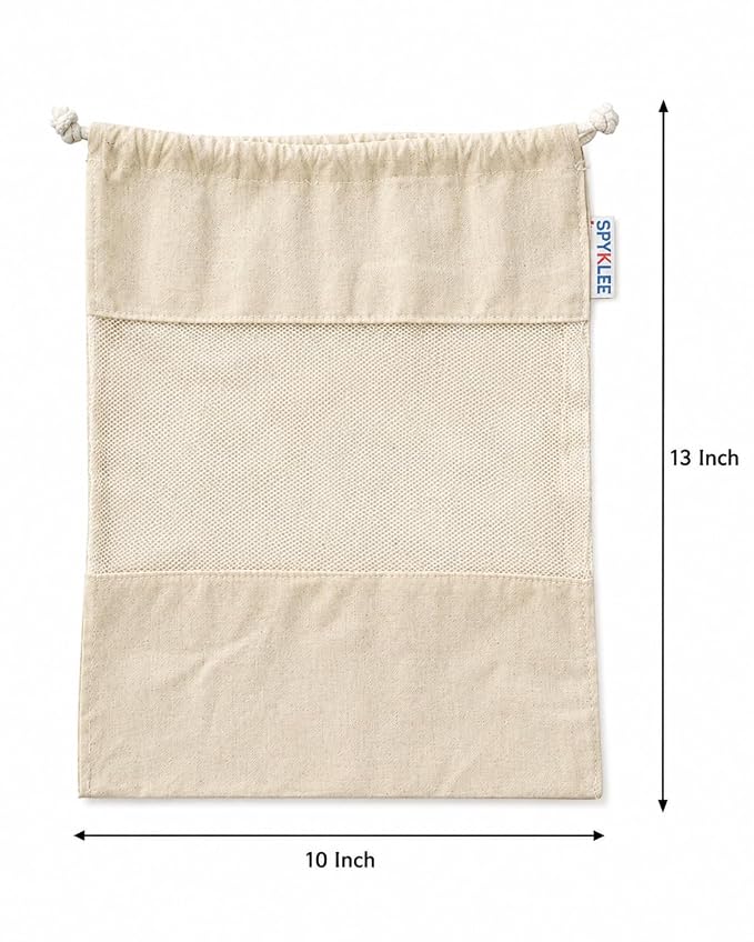 Eco-Friendly Washable Grocery & Produce Bags for Fruits, Vegetables & Kitchen Storage (Large,Medium & Small Size Bags)
