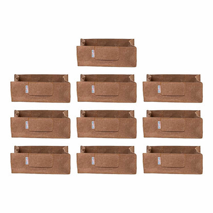 Square Felt Plant Grow Bag (12X12X4 Beige)