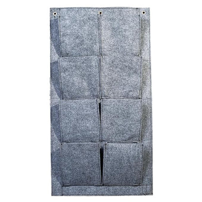 Premium Felt 3-Pocket Hanging Organizer  Space Saving Multi-Purpose Shelf for Accessories, Essentials Bedroom, Office & Door (Grey)