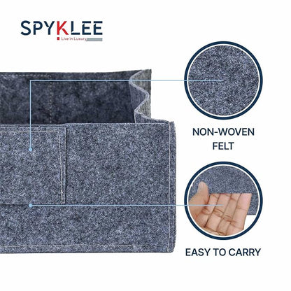 Square Felt Plant Grow Bag (12X12X4 Grey)