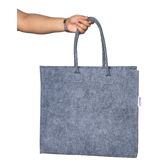 Recycled Non-Woven Felt Tote Bag - Grey