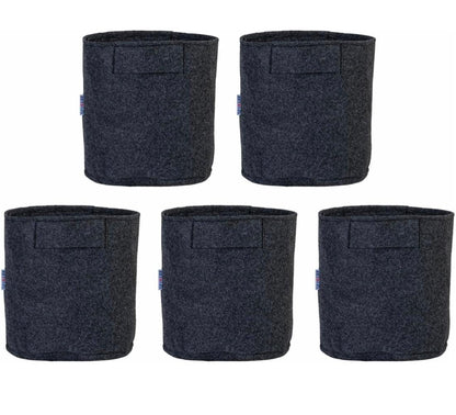 Felt Plant Grow Bag - Dark Grey(6X6 Inches)