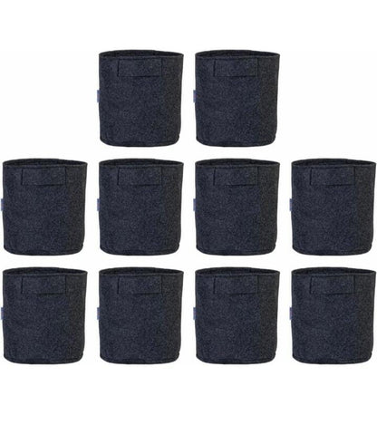 Felt Plant Grow Bag - Dark Grey(6X6 Inches)