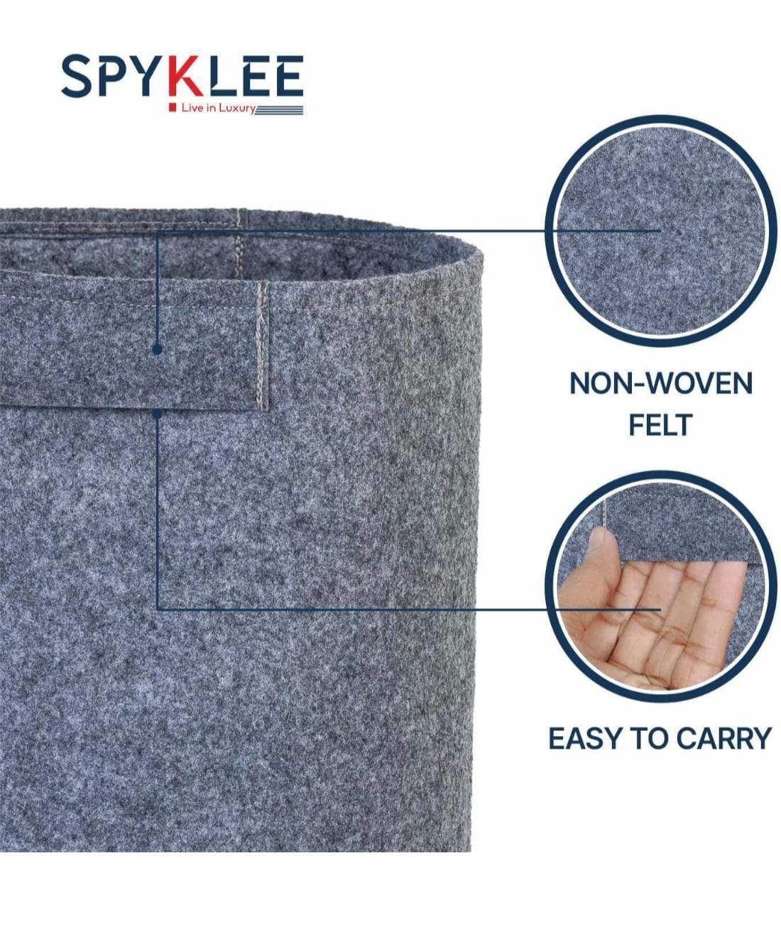 Plant Grow Bag -Grey(10X10 Inches)