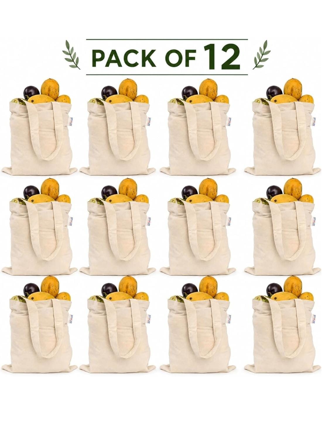 Plain Canvas Tote Bag (12x14)