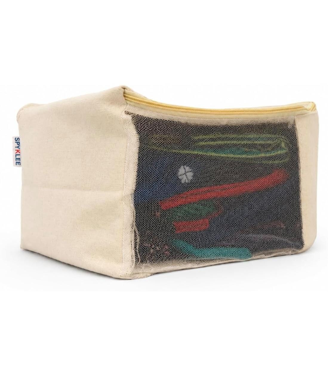Cotton Canvas Clothes/chaniyacholi Storage Bags (17x14x7) Inches