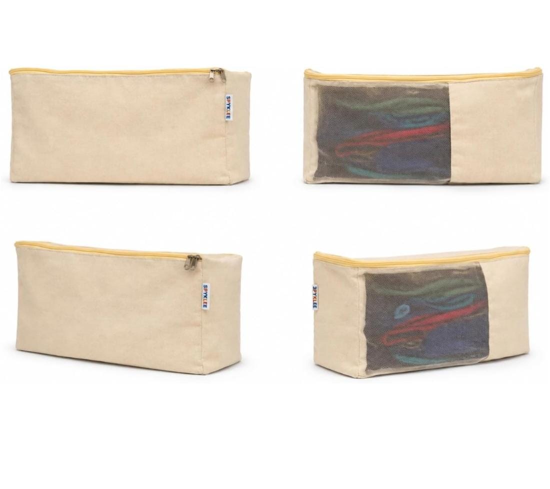 Cotton Canvas Clothes/chaniyacholi Storage Bags (17x14x7) Inches