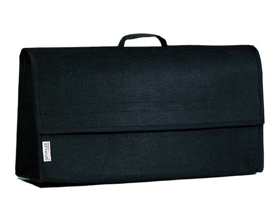 Foldable Car Trunk Organizer for Any Vehicle - Dark Black (Large)