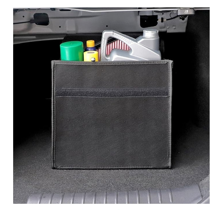 Foldable Car Trunk Organizer - Dark Black (Medium)